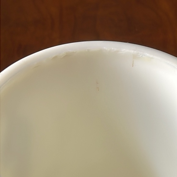 Antique EAPG Hobbs Brockunier MILK GLASS Spooner ca 1870 blackberry pattern - Picture 7 of 9